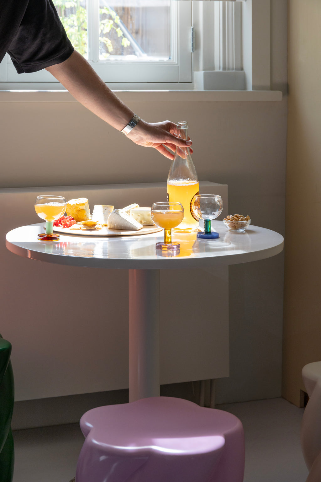 Glass cantine amber set of 2 琥珀撞色小酒杯 （兩只）