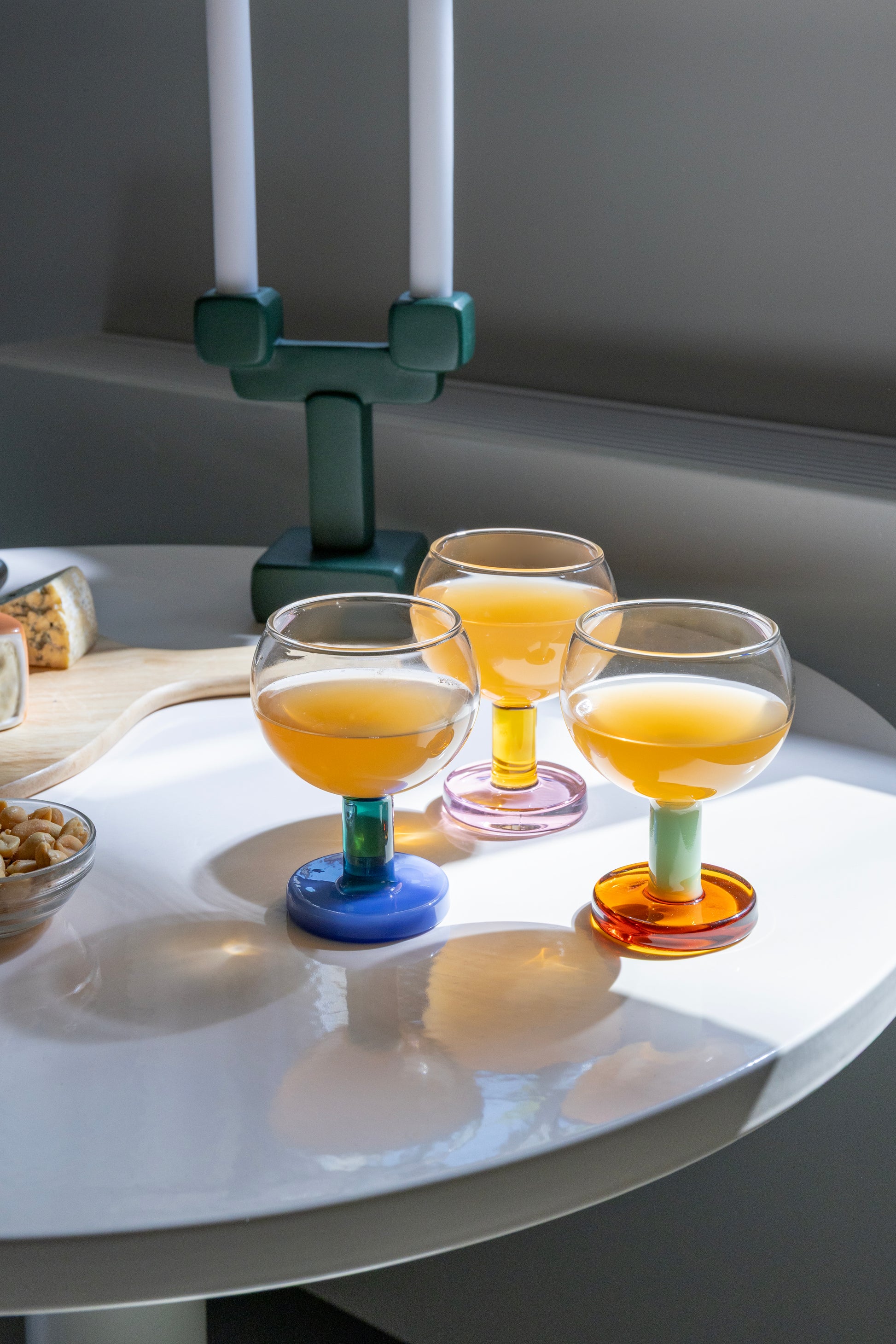 Glass cantine amber set of 2 琥珀撞色小酒杯 （兩只）