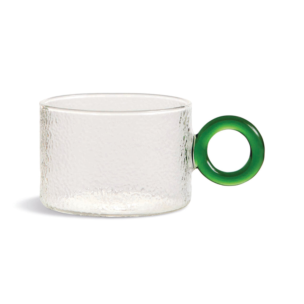 Glass chiquito set of 4 彩色玻璃圈小杯 （四只)