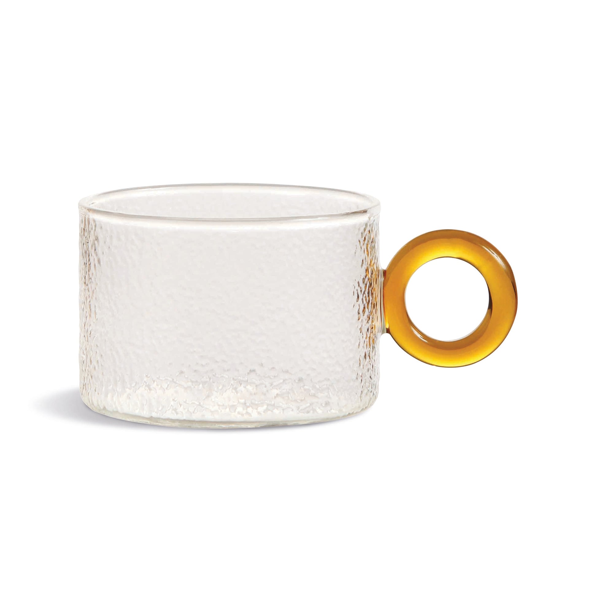 Glass chiquito set of 4 彩色玻璃圈小杯 （四只)