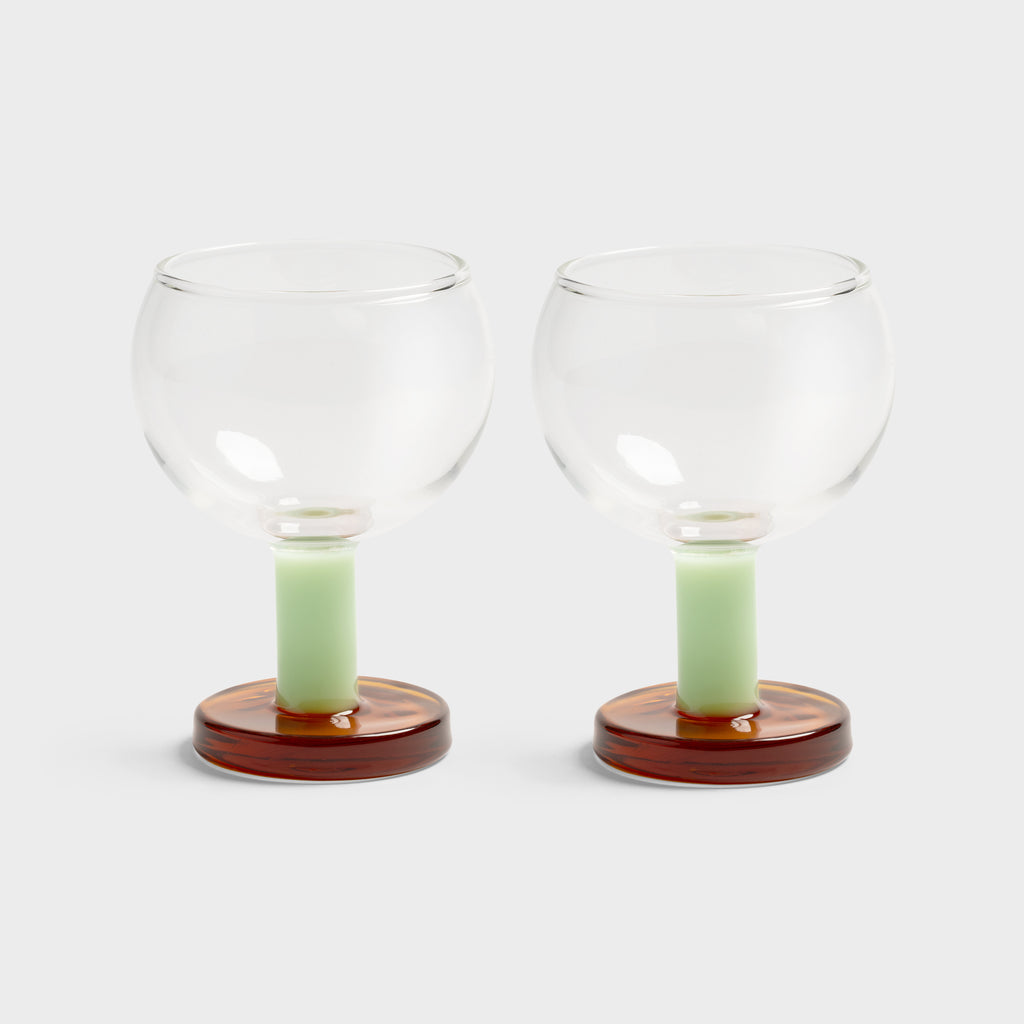 Glass cantine amber set of 2 琥珀撞色小酒杯 （兩只）