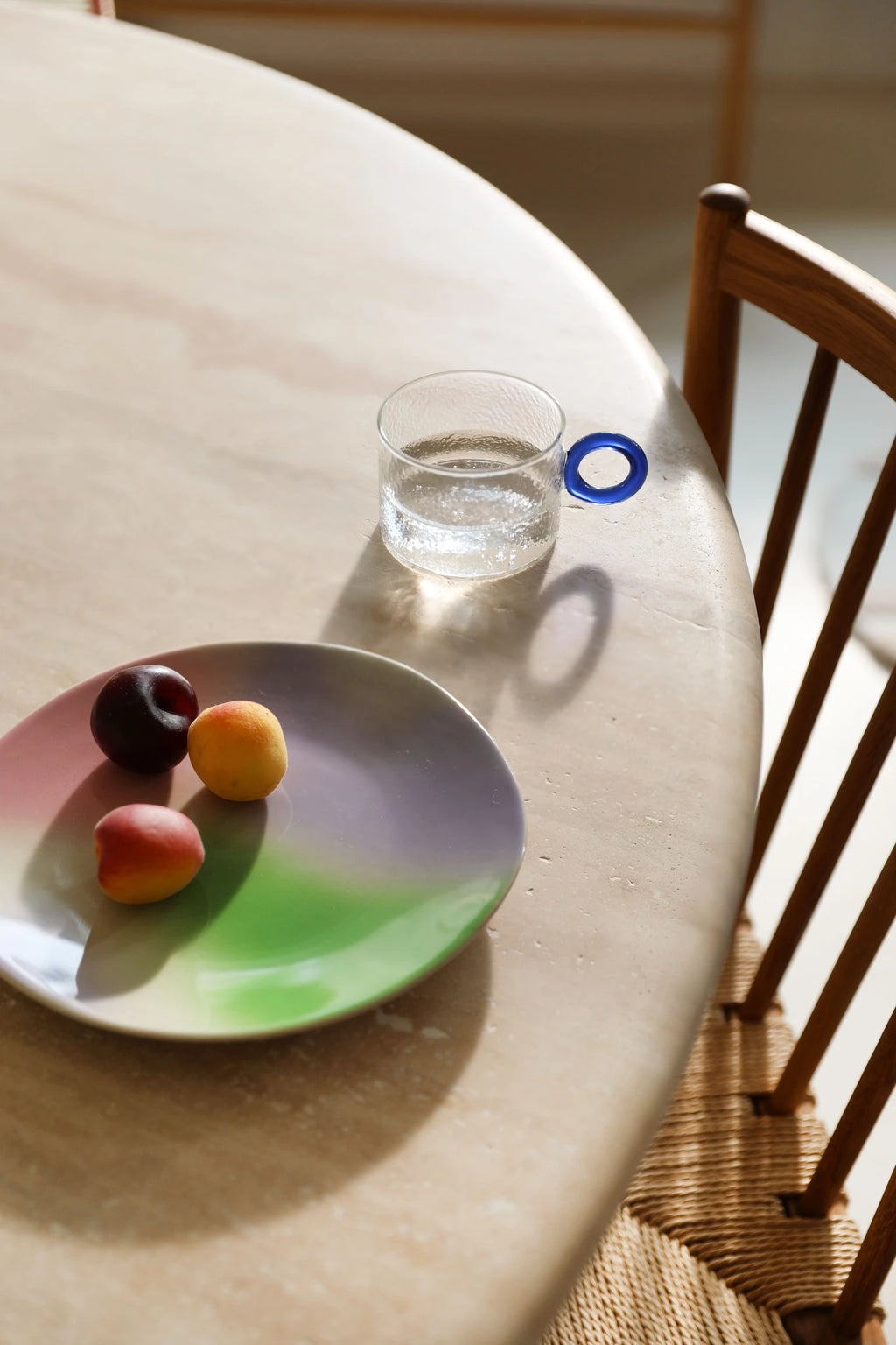 Glass chiquito set of 4 彩色玻璃圈小杯 （四只)