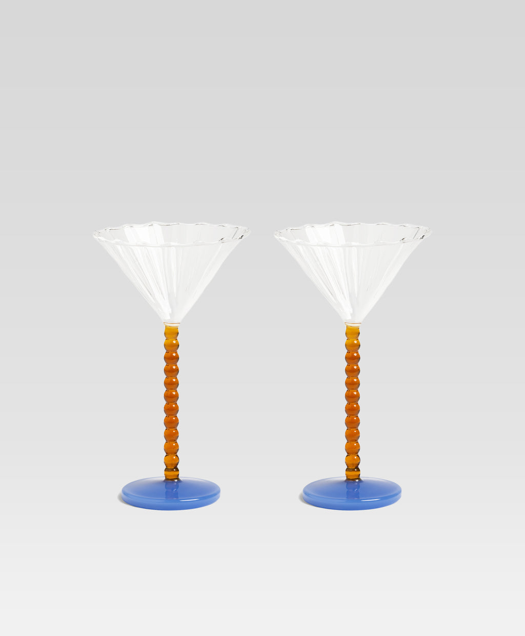 Coupe perle amber set of 2 琥珀珍珠高腳杯 （兩只)