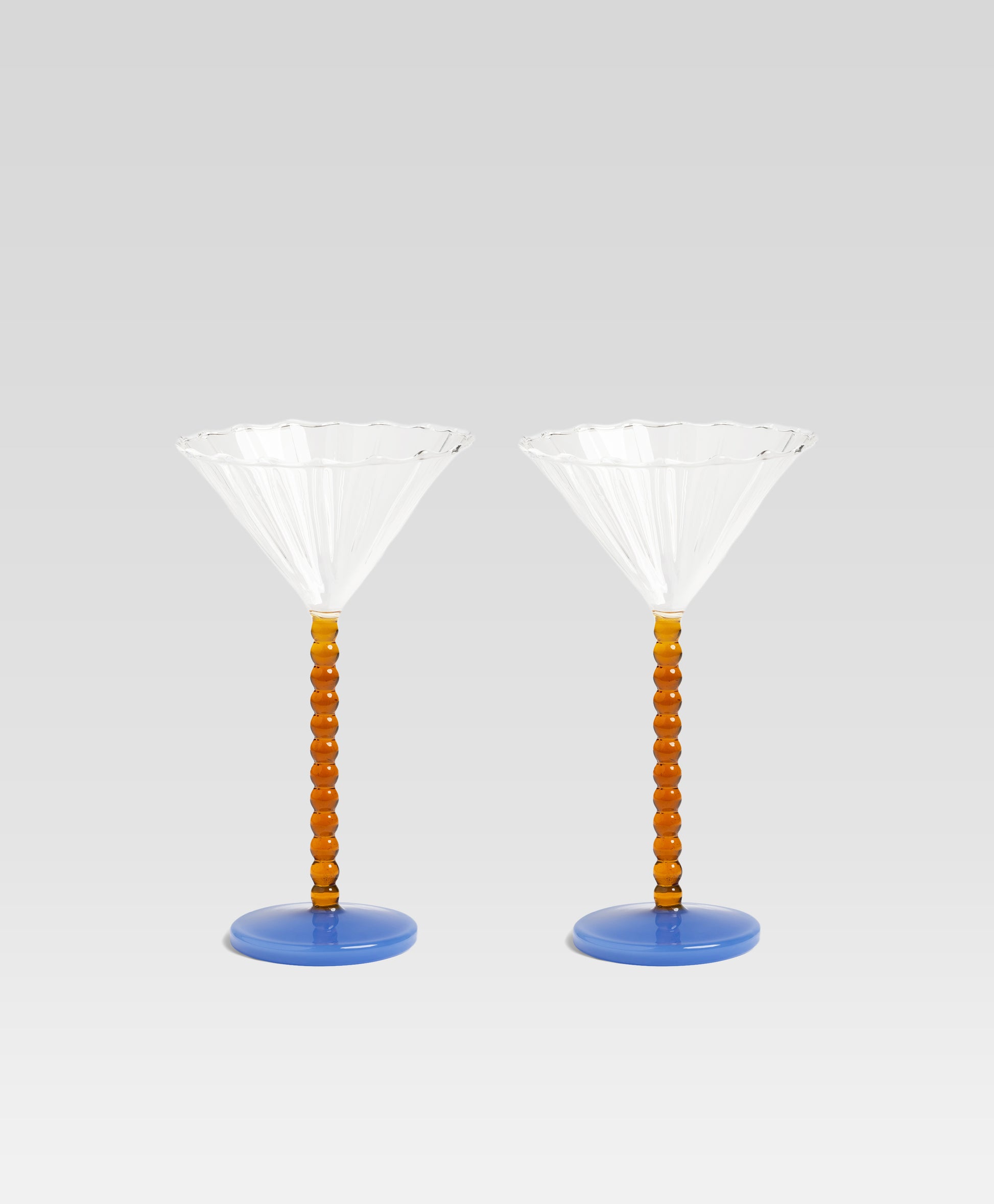Coupe perle amber set of 2 琥珀珍珠高腳杯 （兩只)