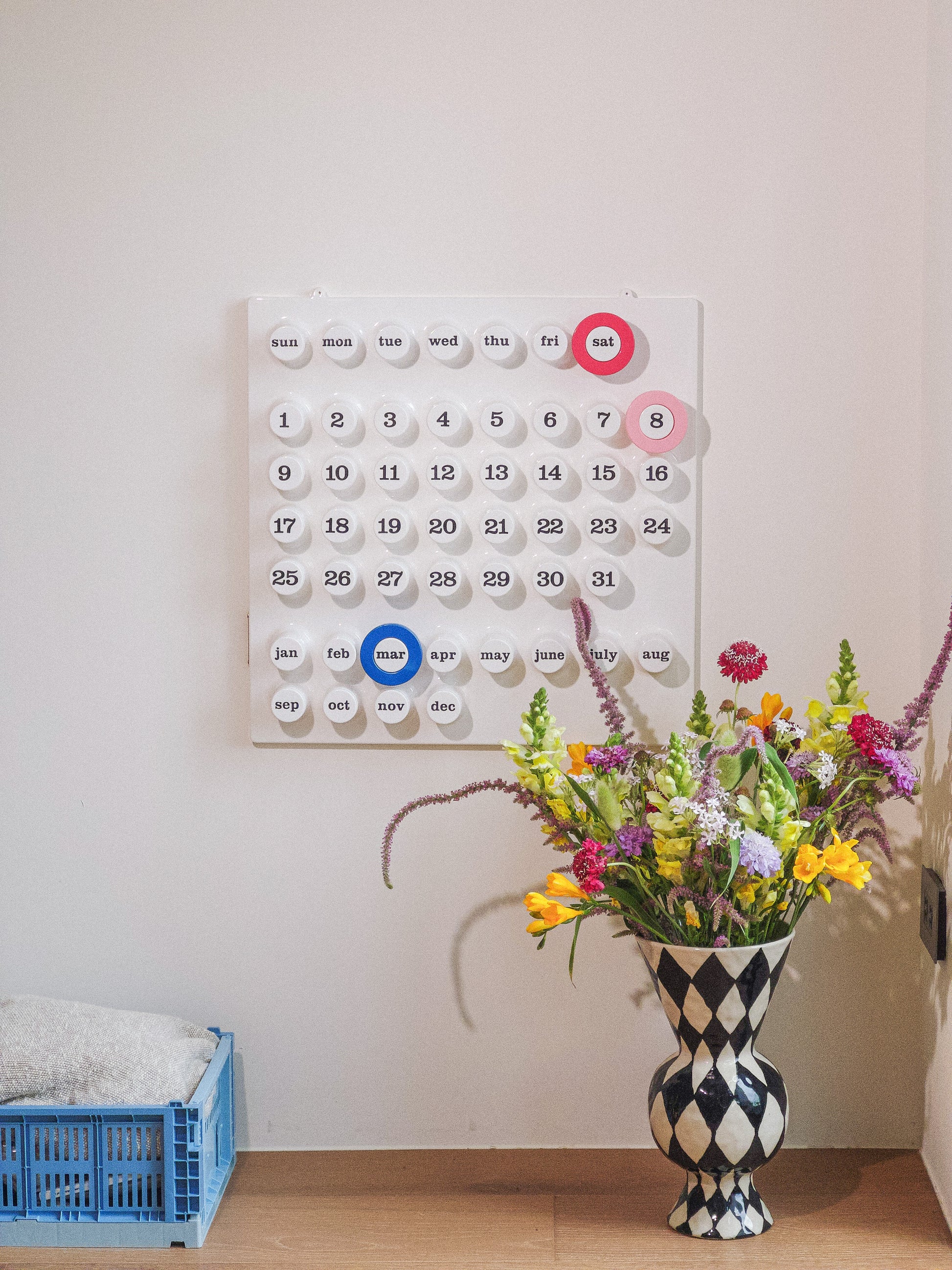 PERPETUAL CALENDAR (WHITE) 義大利設計萬年曆（白)