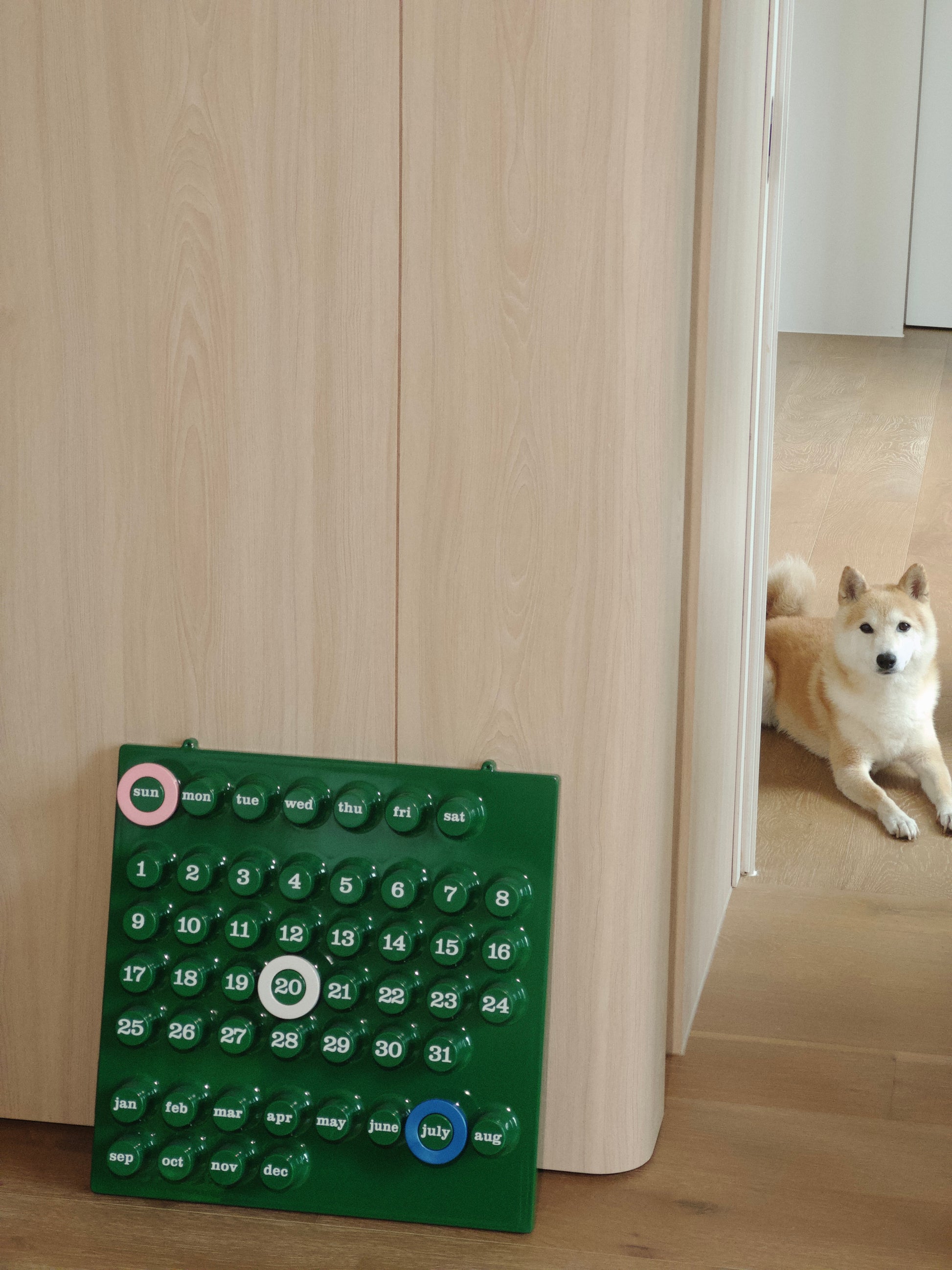 PERPETUAL CALENDAR (GREEN) 義大利設計萬年曆（綠)