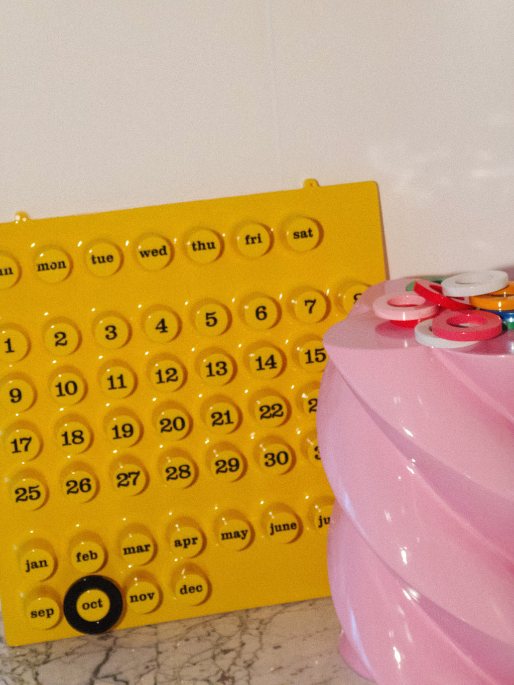 PERPETUAL CALENDAR (YELLOW) 義大利設計萬年曆（黃）