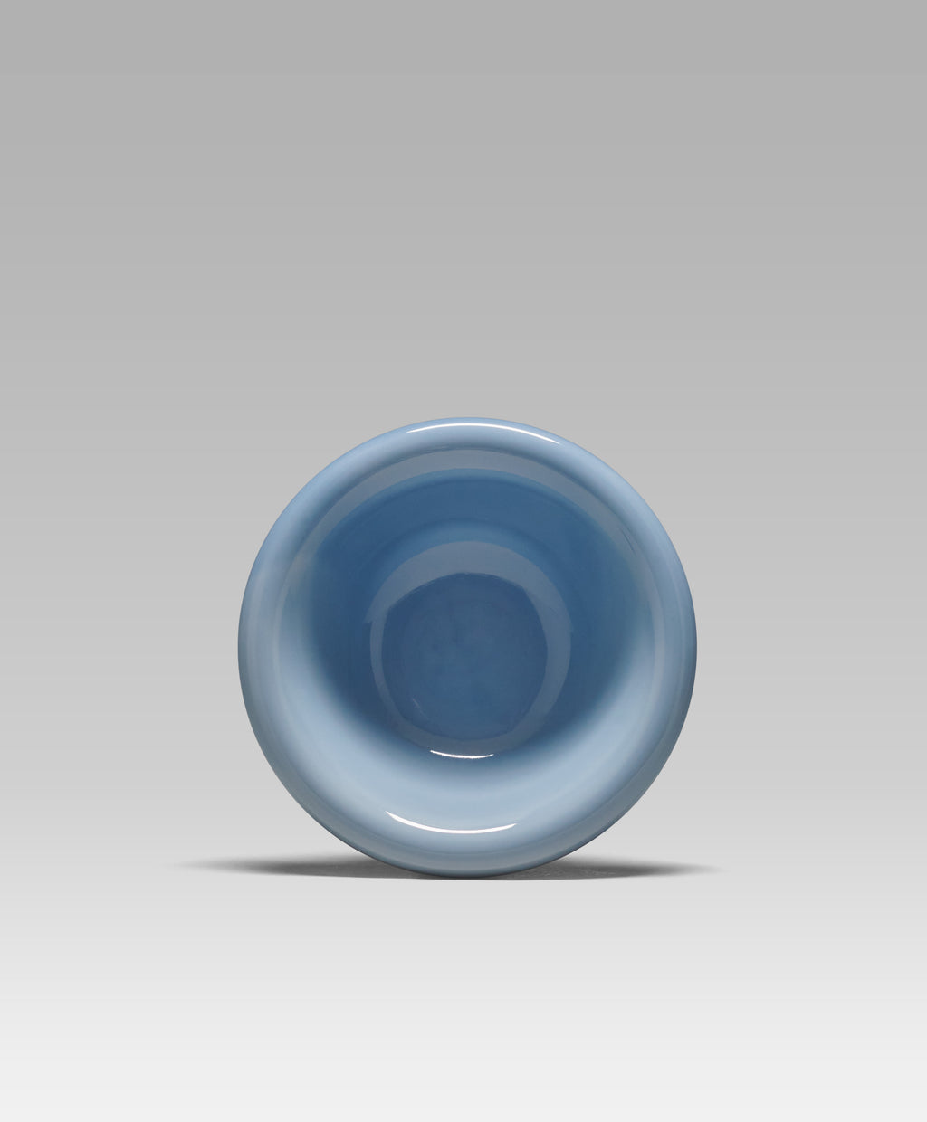 澳洲設計品牌，Softedge Breakfast Bowl早餐碗，Cornflower 藍，日本手工製高品質陶瓷，圓潤質感，俯視圖