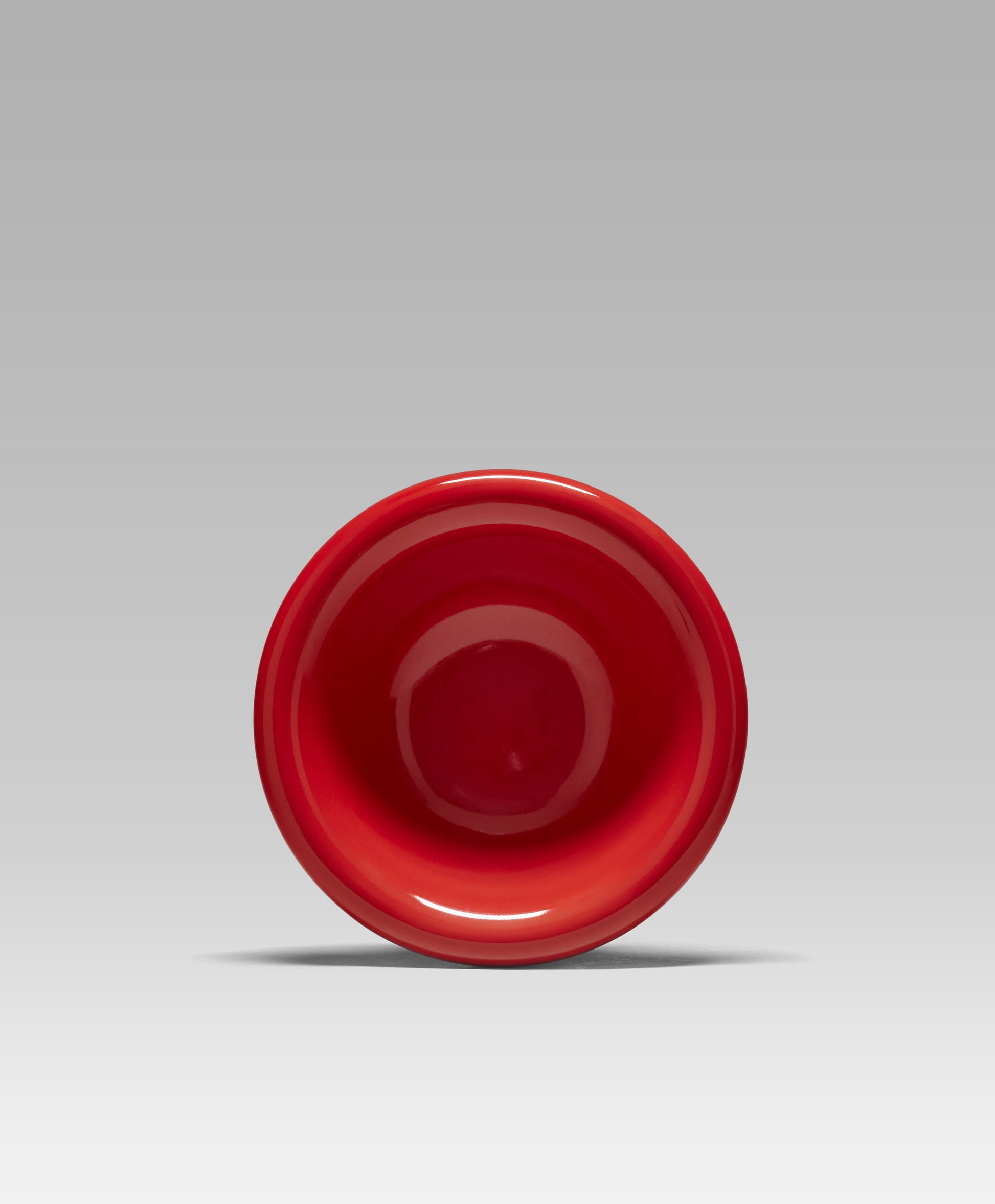 澳洲設計品牌，Softedge Breakfast Bowl早餐碗，Tomato 紅，日本手工製高品質陶瓷，圓潤質感，俯視圖