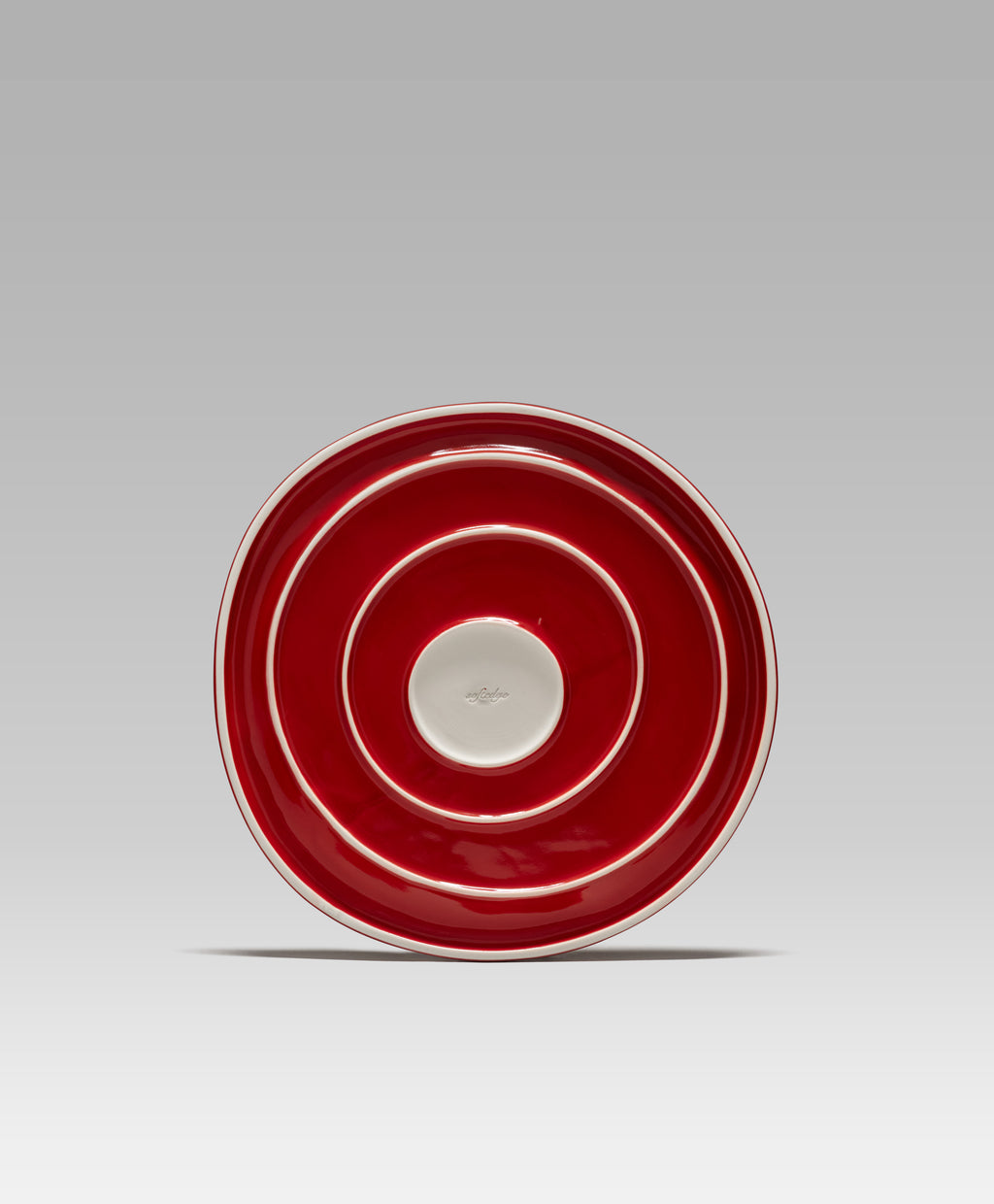 澳洲設計品牌，Softedge  Dinner Plate，Tomato 紅