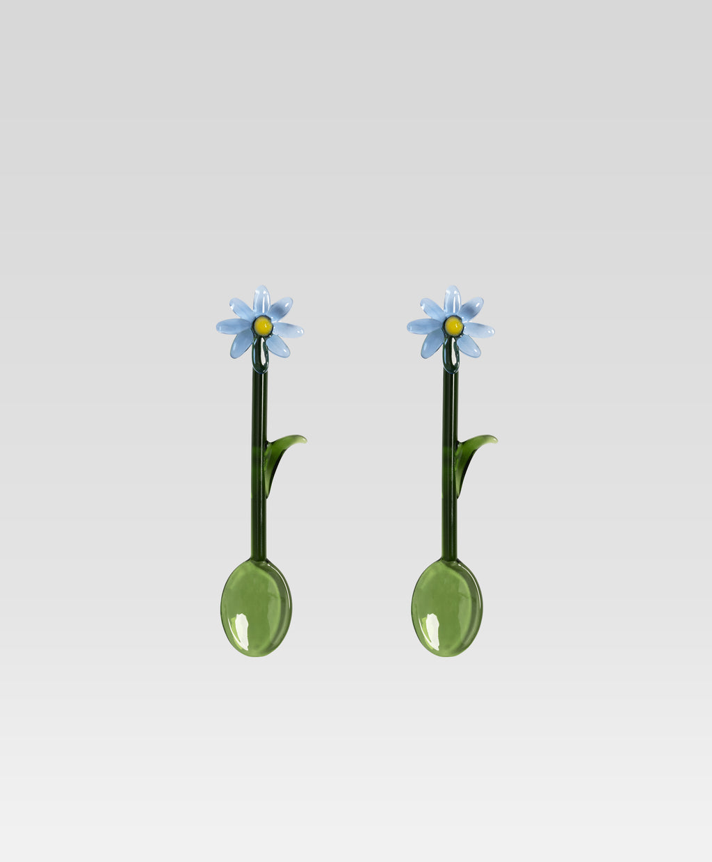 Spoon flora blue set of 2 藍色雛菊攪拌棒 （兩只)